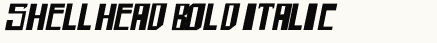 font шрифт shellhead Bold Italic
