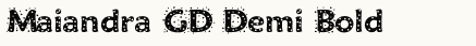 font шрифт Maiandra GD Demi Bold