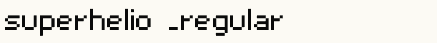 font шрифт superhelio _regular