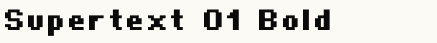 font шрифт Supertext 01 Bold