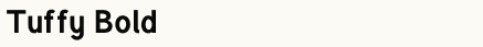 font шрифт Tuffy Bold