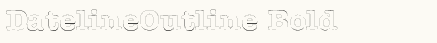 font шрифт DatelineOutline Bold