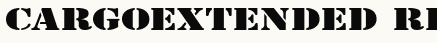 font шрифт CargoExtended