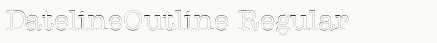 font шрифт DatelineOutline