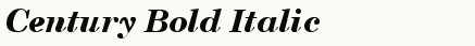 font шрифт Century Bold Italic