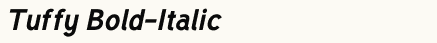 font шрифт Tuffy Bold Italic