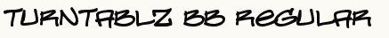 font шрифт Turntablz BB