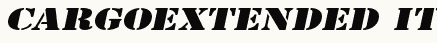 font шрифт CargoExtended Italic