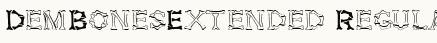 font шрифт DemBonesExtended