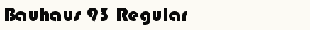 font шрифт Bauhaus 93