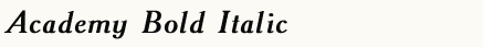 font шрифт Academy Bold Italic