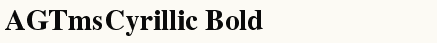 font шрифт AGTmsCyrillic Bold