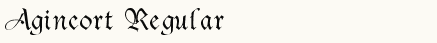 font шрифт Agincort