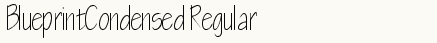 font шрифт BlueprintCondensed