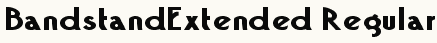 font шрифт BandstandExtended