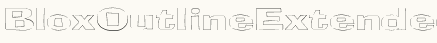 font шрифт BloxOutlineExtended