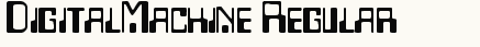 font шрифт DigitalMachine