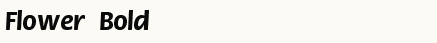 font шрифт Flower Bold