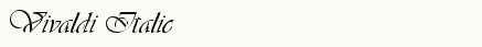 font шрифт Vivaldi Italic