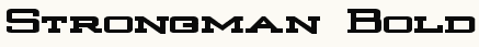 font шрифт Strongman Bold