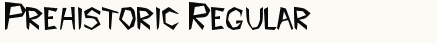 font шрифт Prehistoric