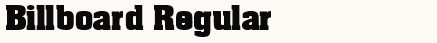 font шрифт Billboard
