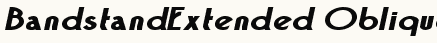 font шрифт BandstandExtended Oblique