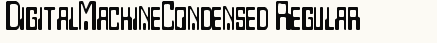 font шрифт DigitalMachineCondensed