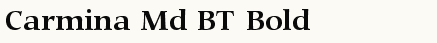 font шрифт Carmina Md BT Bold