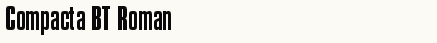 font шрифт Compacta BT