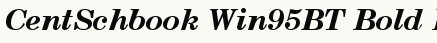 font шрифт Century Schoolbook Bold Italic Win95BT