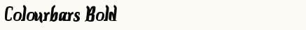 font шрифт Colourbars Bold