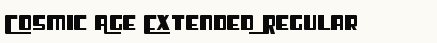 font шрифт Cosmic Age Extended