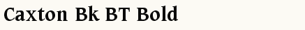 font шрифт Caxton Bold BT