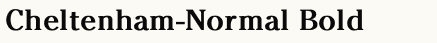 font шрифт Cheltenham-Normal Bold