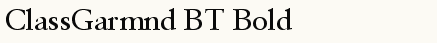 font шрифт ClassGarmnd BT Bold