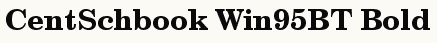 font шрифт Century Schoolbook Bold Win95BT