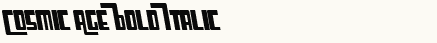 font шрифт Cosmic Age Bold Italic