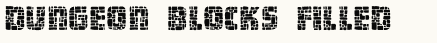 font шрифт Dungeon Blocks Filled