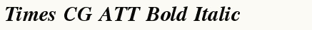 font шрифт Times CG ATT Bold Italic