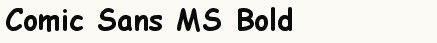 font шрифт Comic Sans MS Bold