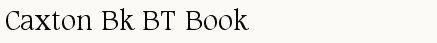font шрифт Caxton Book BT