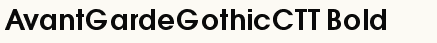 font шрифт AvantGardeGothicCTT Bold