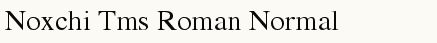 font шрифт Noxchi Tms Roman Normal