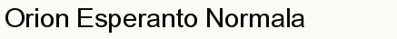 font шрифт Orion Esperanto Normala