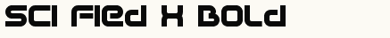 font шрифт Sci Fied X Bold