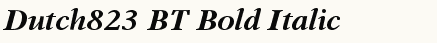 font шрифт Dutch823 BT Bold Italic