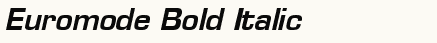 font шрифт Euromode Bold Italic
