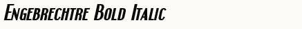 font шрифт Engebrechtre Bold Italic