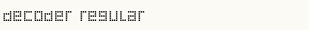 font шрифт Decoder